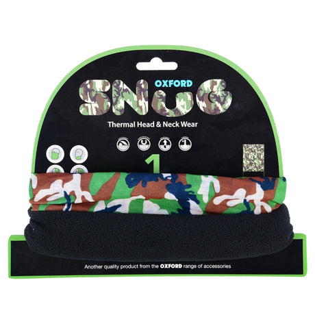 Oxford Snug Neck Tube Base Layers Green Camo