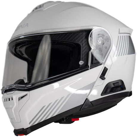 Sena Specter Smart Mesh Intercom Motorcycle Flip Front Helmet White