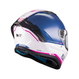 MT Stinger 2 Core Motorcycle Full Face Helmet Gls Navy White Pink
