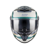 MT Thunder 4 R Relevant Motorcycle Full Face Helmet Gloss Grey Green
