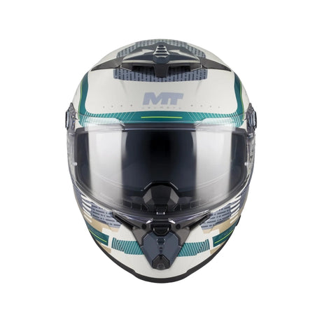 MT Thunder 4 R Relevant Motorcycle Full Face Helmet Gloss Grey Green
