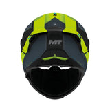 MT Thunder 4 R Wind Tunnel Motorcycle Full Face Helmet Matt Black Fluo