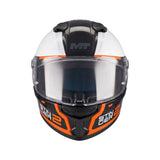 MT Stinger 2 Core Motorcycle Full Face Helmet Gls Black White Orange