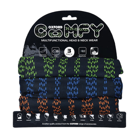 Oxford Comfy Neck Tube Base Layers Haste 3 Pack