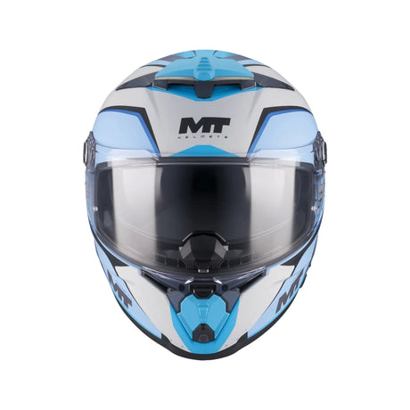 MT Thunder 4 R Wind Tunnel Motorcycle Full Face Helmet Matt Blue