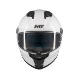 MT Stinger 2 Pure Motorcycle Full Face Helmet Gloss White