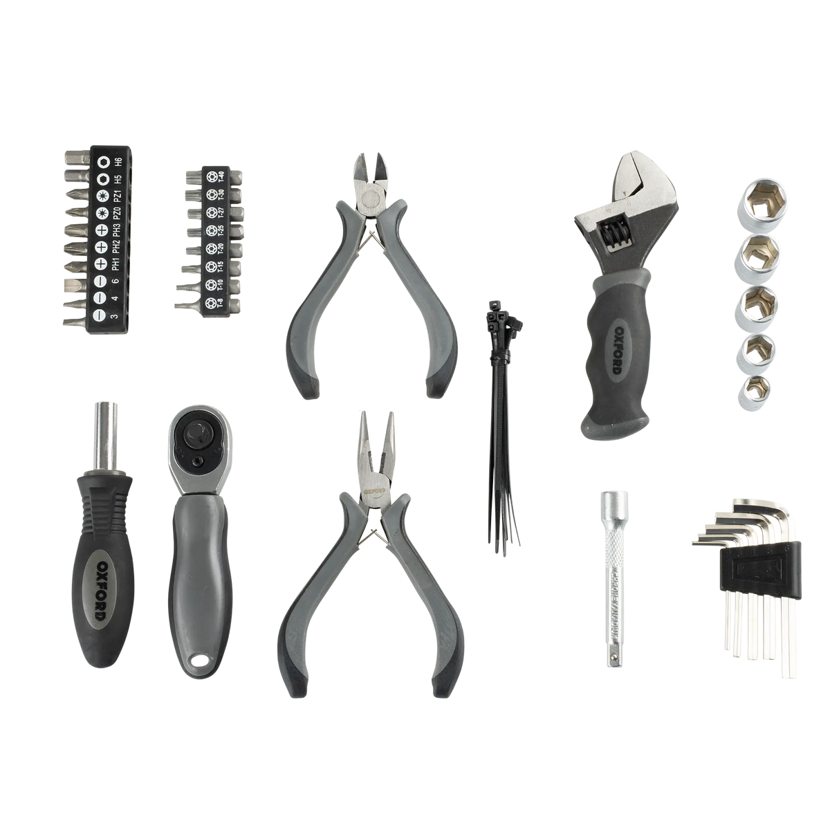 Oxford Motorcycle Biker Tool Roll PRO 35 Piece Set