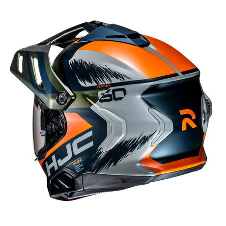 HJC RPHA 60 Quid Helmet Adventure Motorcycle Helmet Orange Black