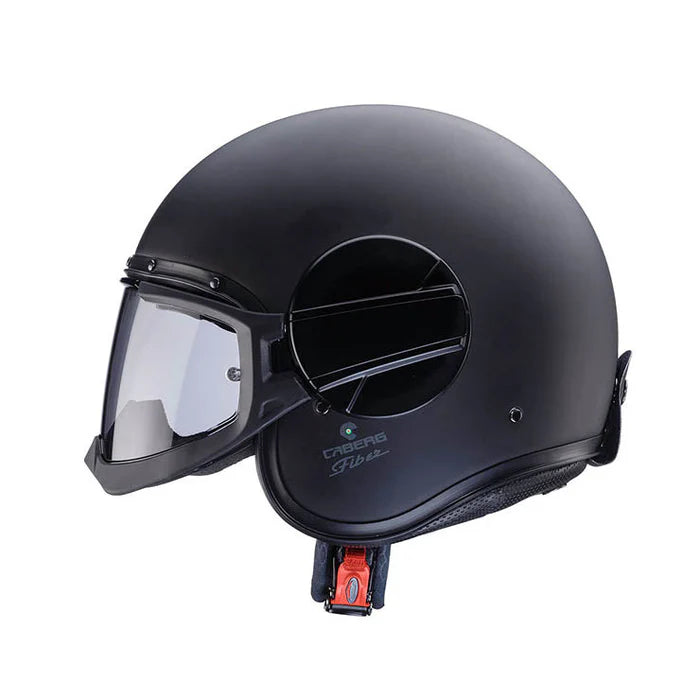 Caberg Jet Ghost X Plain Matt Black Motorcycle Helmet