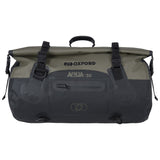 Oxford AQUA T-30 Waterproof Motorcycle Motorbike Roll Bag 30L Khaki/Black