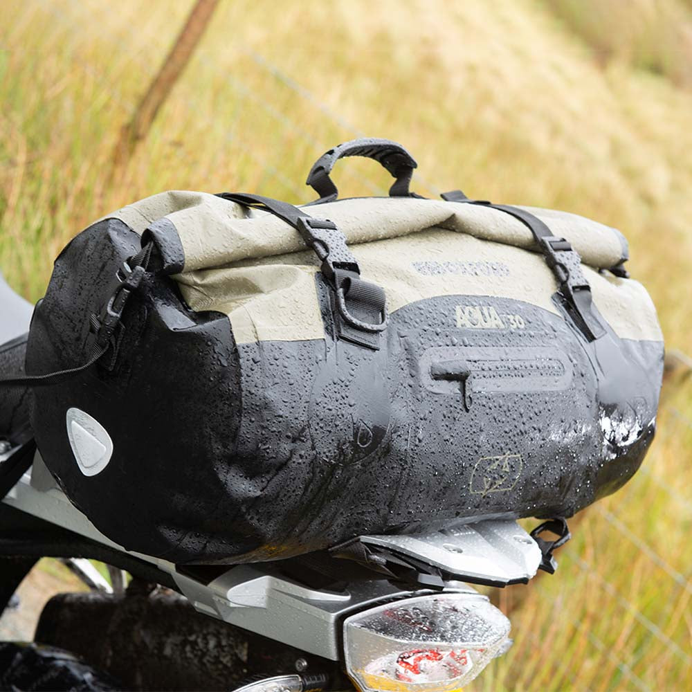 Oxford AQUA T-30 Waterproof Motorcycle Motorbike Roll Bag 30L Khaki/Black