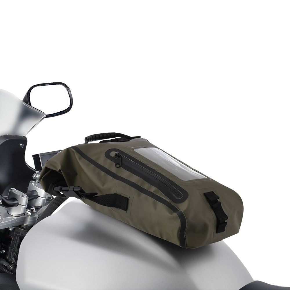 Oxford Aqua M8 Motorcycle Motorbike Luggage Tank Bag 8L Khaki/Black
