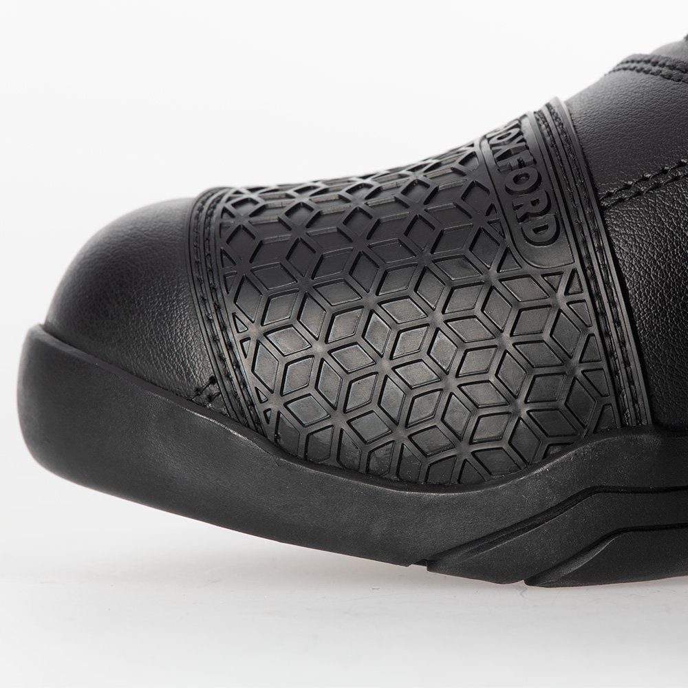 Oxford Delta Short Ankle Motorcycle Boots Black