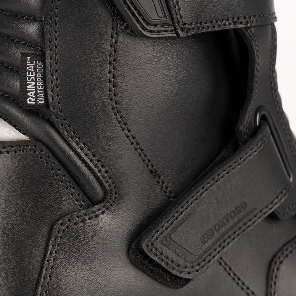 Oxford Delta Short Ankle Motorcycle Boots Black