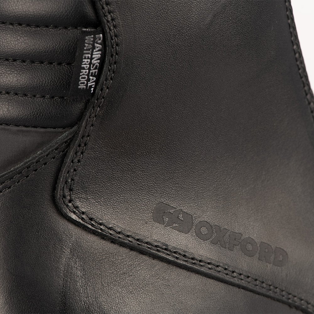 Womens Oxford Valentina Motorcycle Boots Black