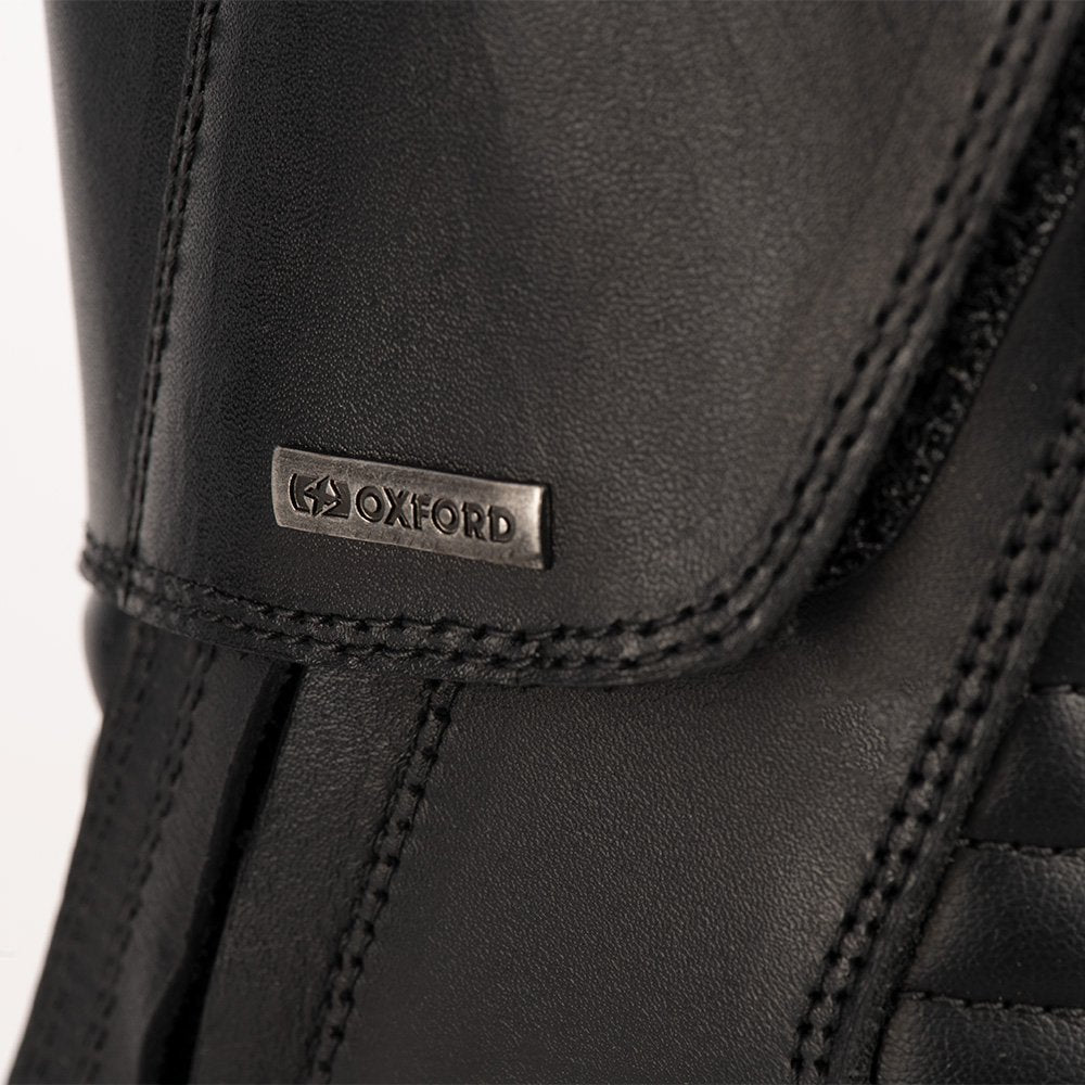 Womens Oxford Valentina Motorcycle Boots Black