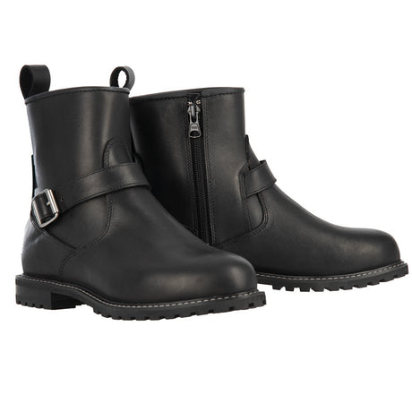 Oxford Sofia WS Boots Black ladies motorcycle short ankle