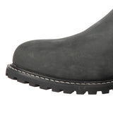 Womens Oxford Sofia Motorcycle Ankle Boots Charcoal