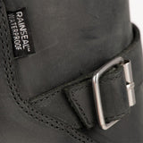 Womens Oxford Sofia Motorcycle Ankle Boots Charcoal