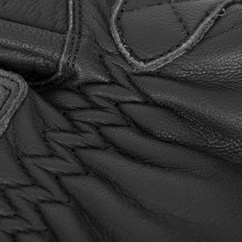 Oxford Holton 2.0 Leather Motorcycle Gloves Black