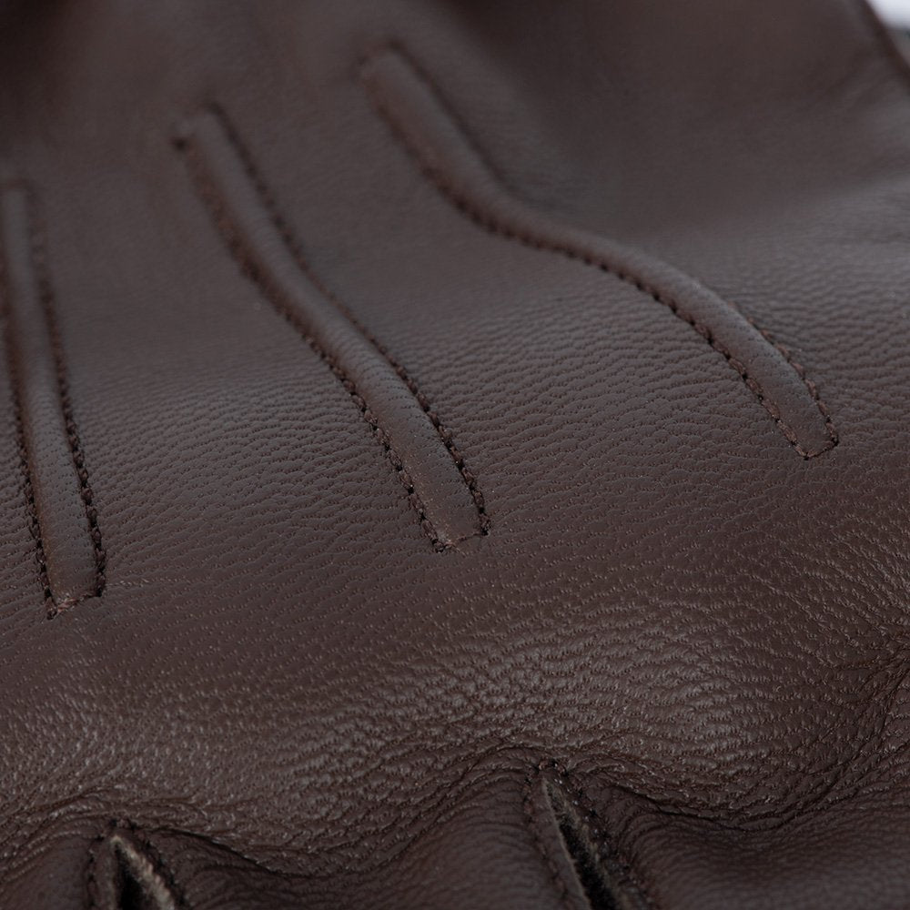 Oxford Holton 2.0 Leather Motorcycle Gloves Brown