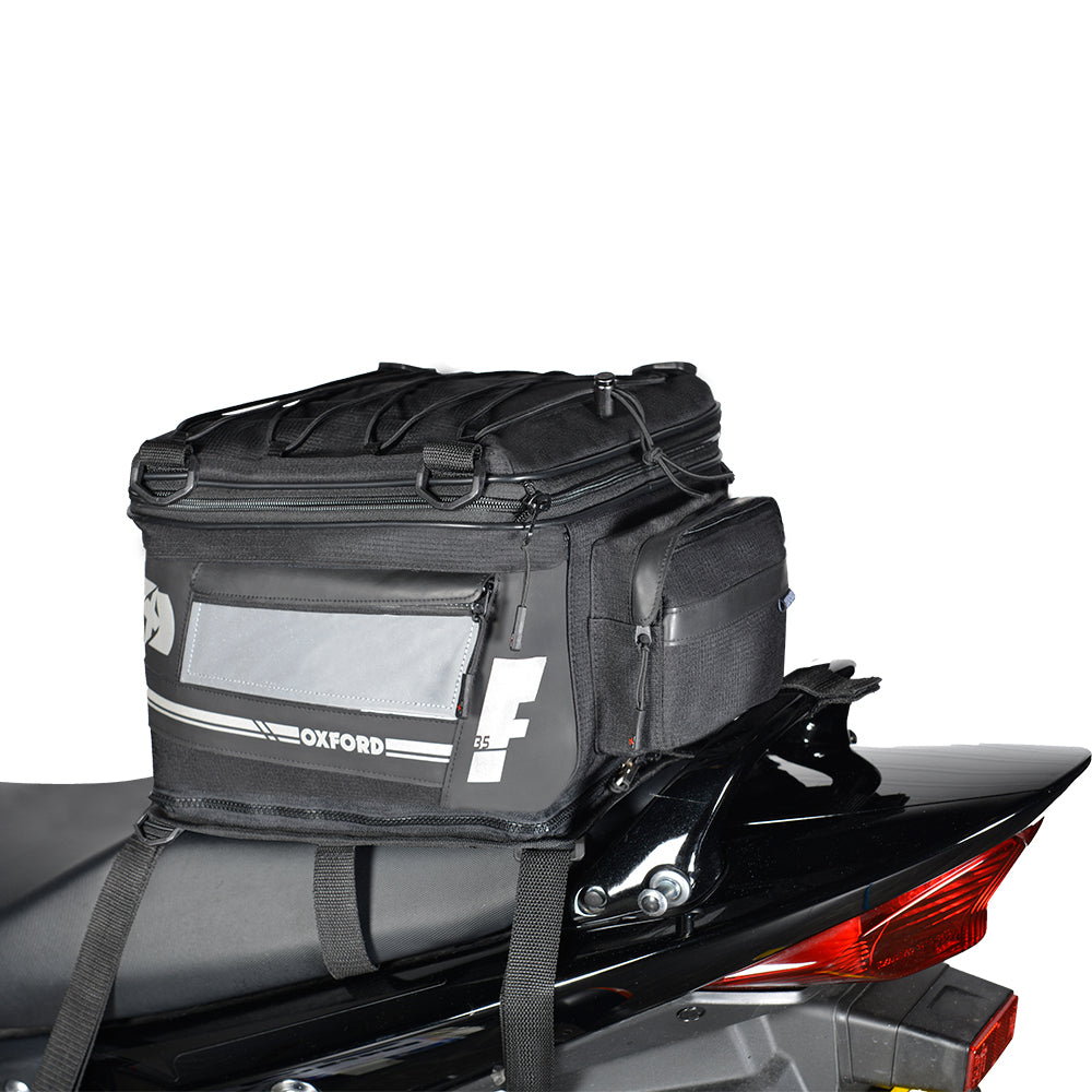 Oxford OL446 F1 Motorcycle Tail Pack Motorbike Luggage Large 35L Black