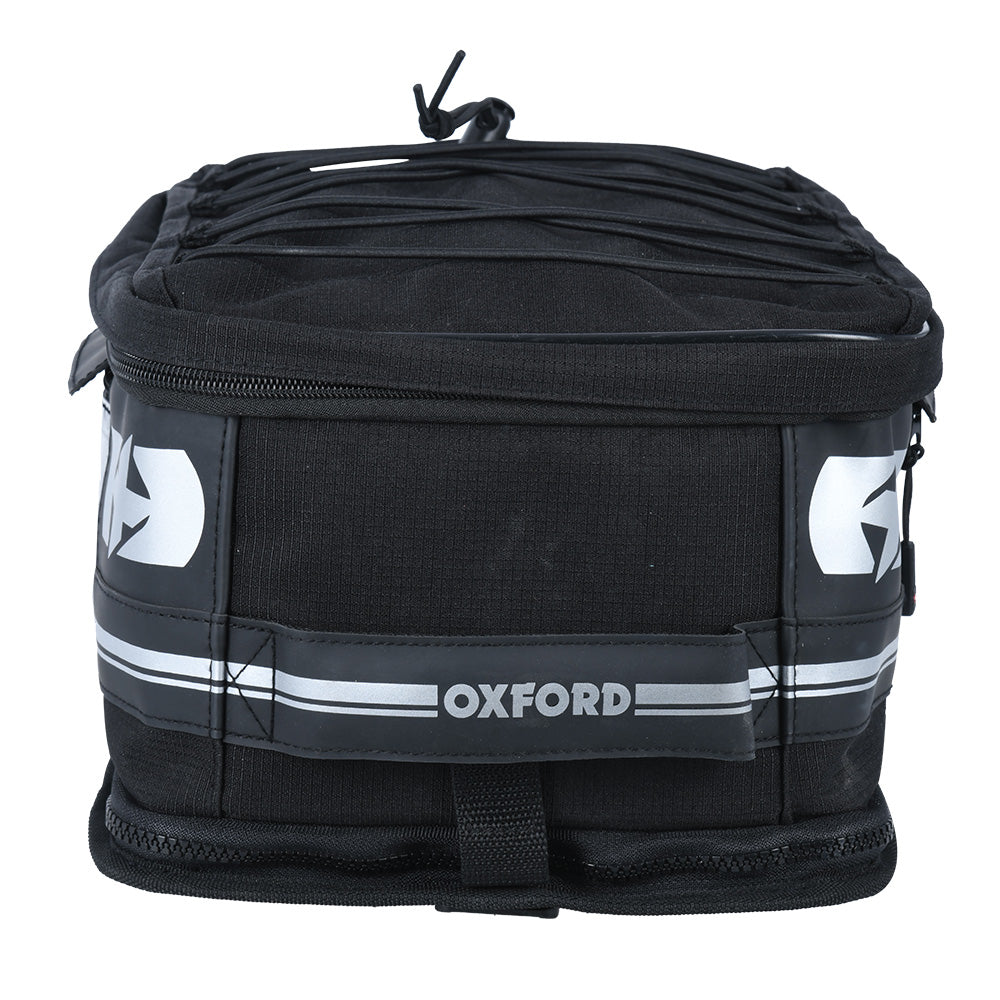 Oxford OL448 F1 Small Motorcycle Motorbike Tail Pack with Zip Base 18L Black