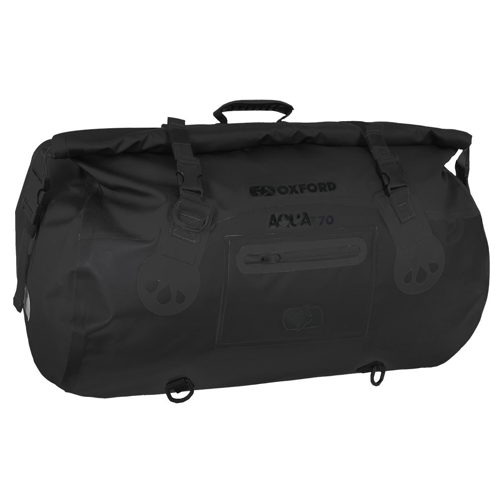 Oxford AQUA T-70 Waterproof Motorcycle Motorbike Roll Bag 70L Black