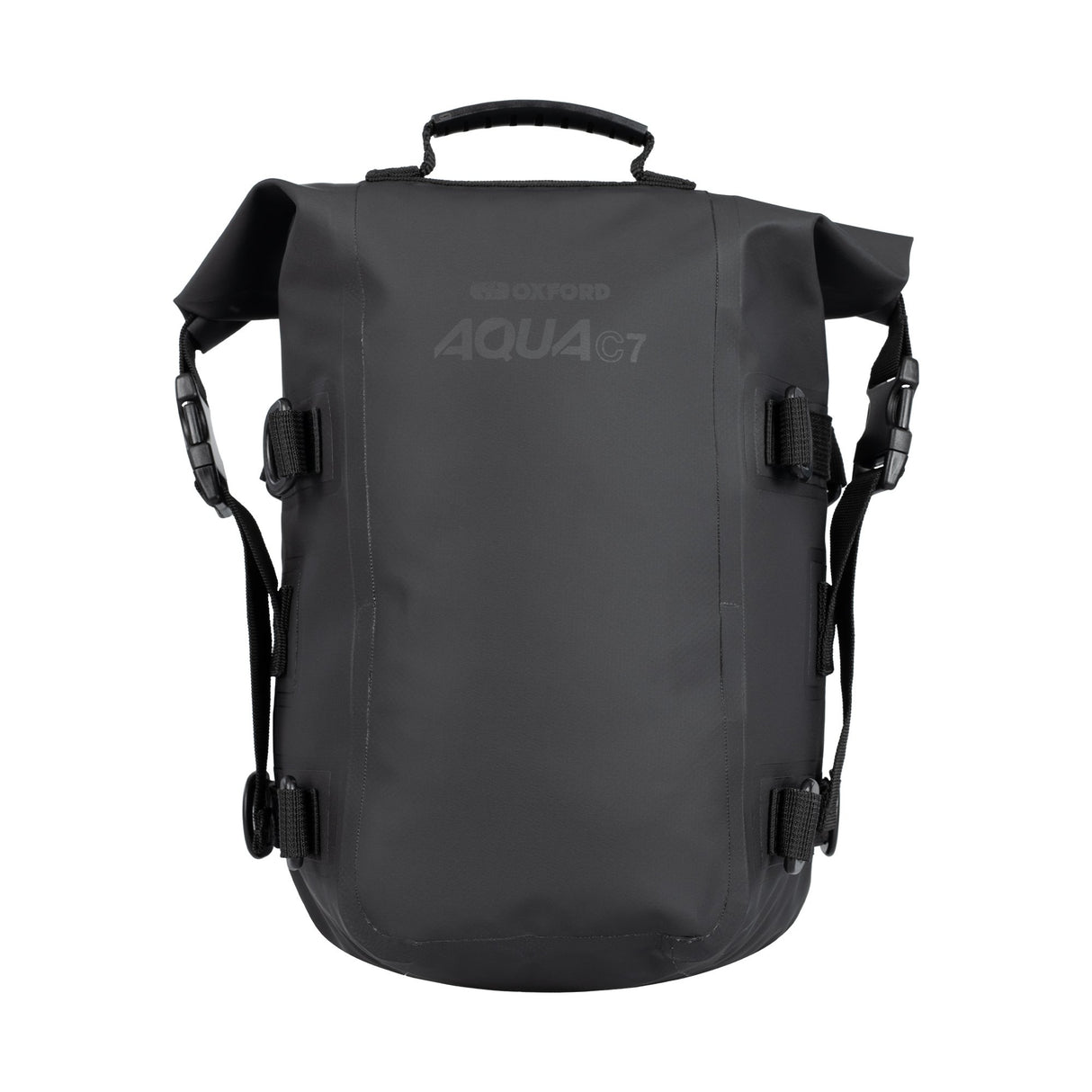 Oxford Aqua C7 Motorcycle Crash Bar Bag Motorbike Waterproof Roll Pack 7L Black