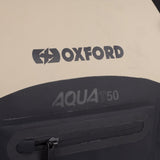 Oxford AQUA T-50 Waterproof Motorcycle Motorbike Roll Bag 50L Desert/Grey