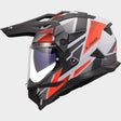 LS2 MX702 Pioneer II Block Grey Red Motorcycle Helmet