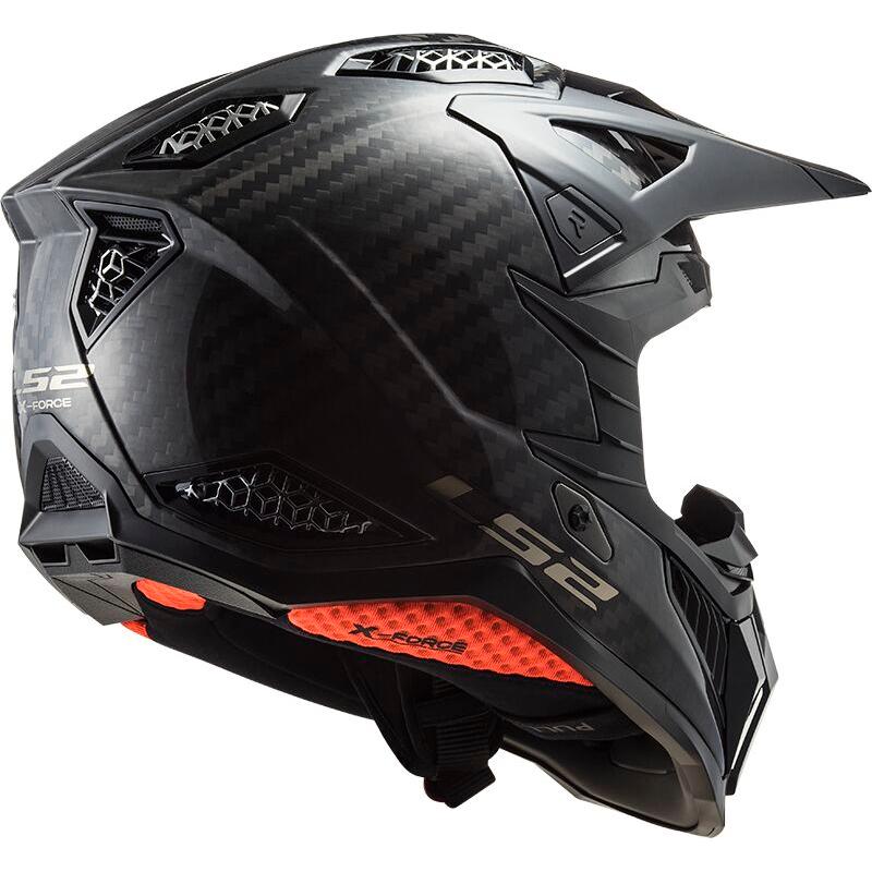 LS2 MX703 X-Force Gloss Carbon Motorcycle Helmet