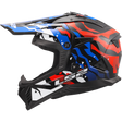 LS2 MX708 Fast II Grotesk White Blue Red Helmet