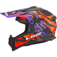 LS2 MX708 Fast II Grotesk White Purple Orange Helmet