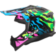 LS2 MX708 Fast II Grotesk Blue Pink Green Helmet