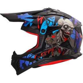 LS2 MX708 Fast II Zombie II Black Red Blue Helmet