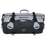 Oxford AQUA T-70 Waterproof Motorcycle Motorbike Roll Bag 70L Grey/Black