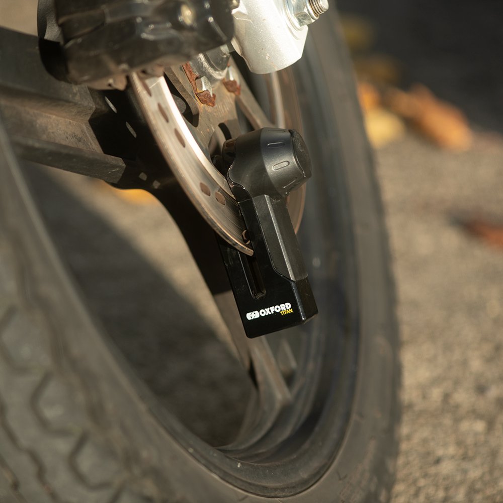 Oxford LK485 Titan Motorcycle Disc Lock 10mm Pin Black