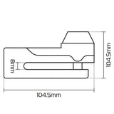 Oxford LK485 Titan Motorcycle Disc Lock 10mm Pin Black