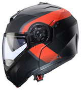 Caberg Duke Evo Indy Matt Gun Metal Fluo Red Black Motorcycle Helmet