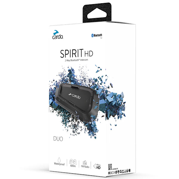 Cardo Spirit HD Bluetooth Intercom 2 Way Duo