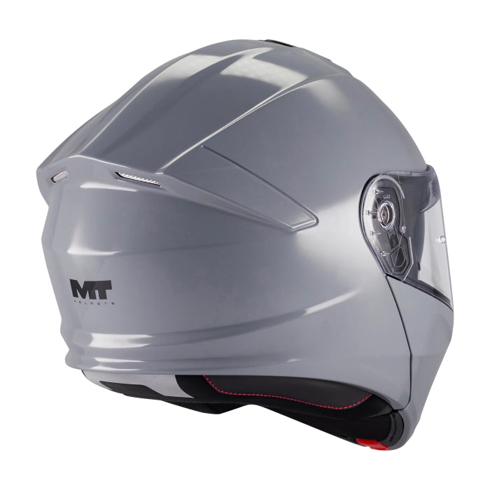 MT Genesis R SV Pure Matt Grey Motorcycle Flip Front Helmet