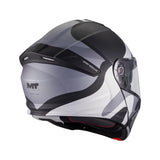 MT Genesis R SV Lancer Matt Black Grey Motorcycle Flip Front Helmet
