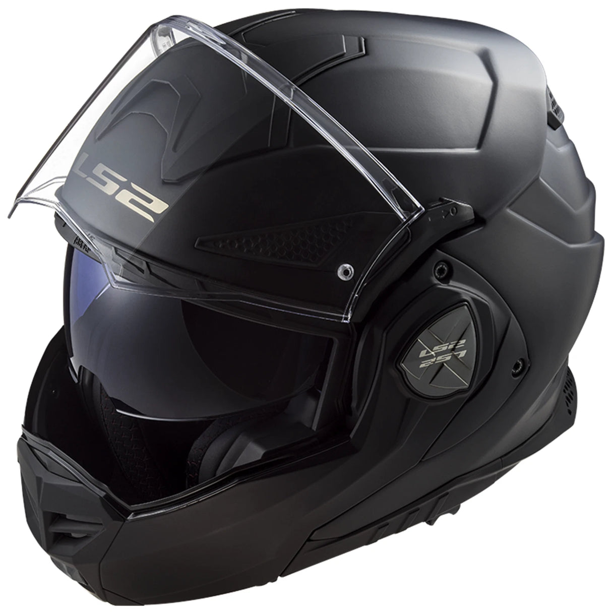 LS2 FF901 ADVANT X Matt Black Modular Motorcycle Helmet with LS2 4X UCS Intercom