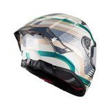 MT Thunder 4 R Relevant Motorcycle Full Face Helmet Gloss Grey Green