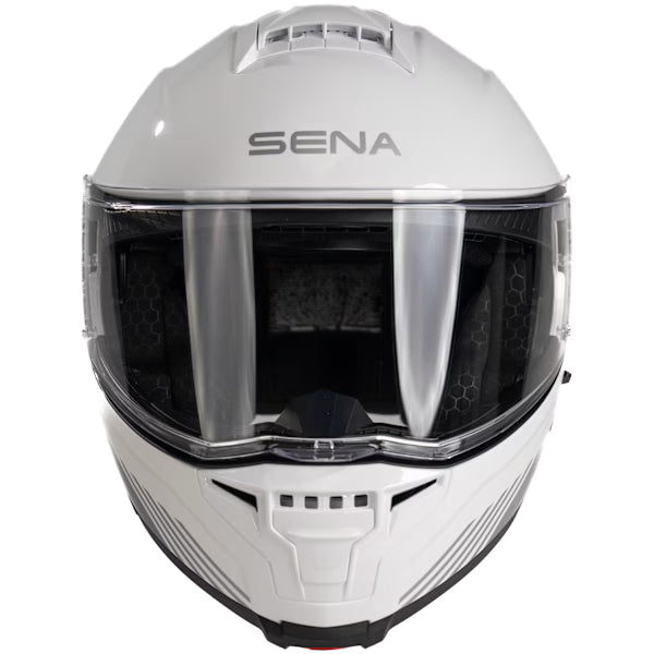Sena Specter Smart Mesh Intercom Motorcycle Flip Front Helmet White