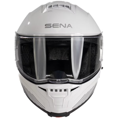 Sena Specter Smart Mesh Intercom Motorcycle Flip Front Helmet White