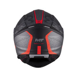 MT Genesis R SV Shift Matt Black Red Motorcycle Flip Front Helmet