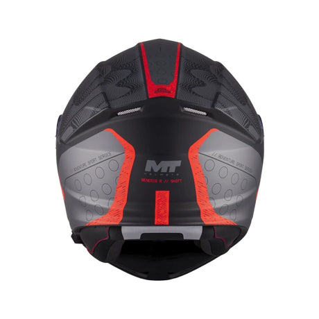 MT Genesis R SV Shift Matt Black Red Motorcycle Flip Front Helmet