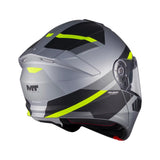 MT Genesis R SV Cheeky Matt Grey Fluo Motorcycle Flip Front Helmet